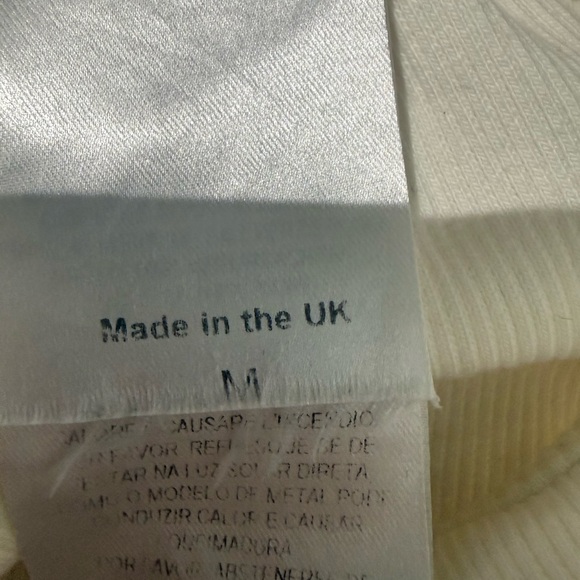 The Ragged Priest white crop top with distinctive silver chain straps size M - Picture 9 of 9